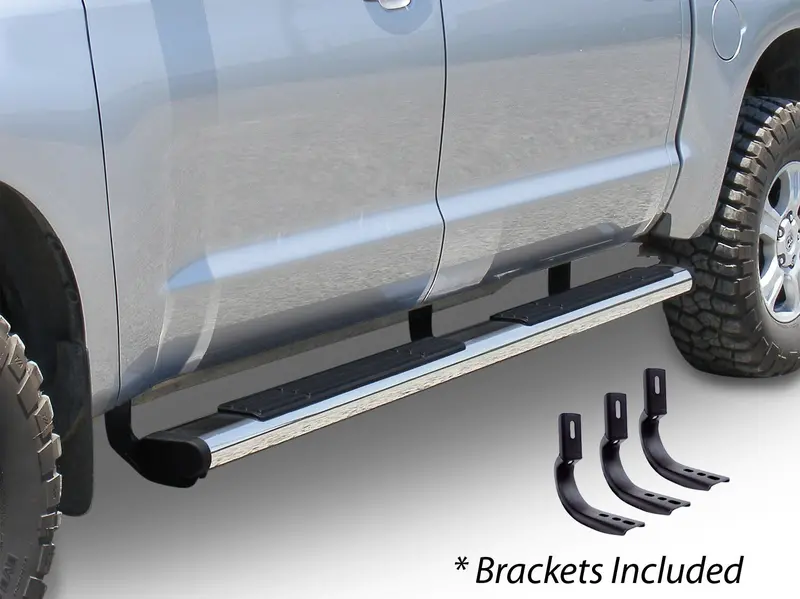 Go Rhino - 686418080Cc - 6In Oe Xtreme Composite Sidesteps Kit - 80In Long Chrome + Brackets - Chrome 2
