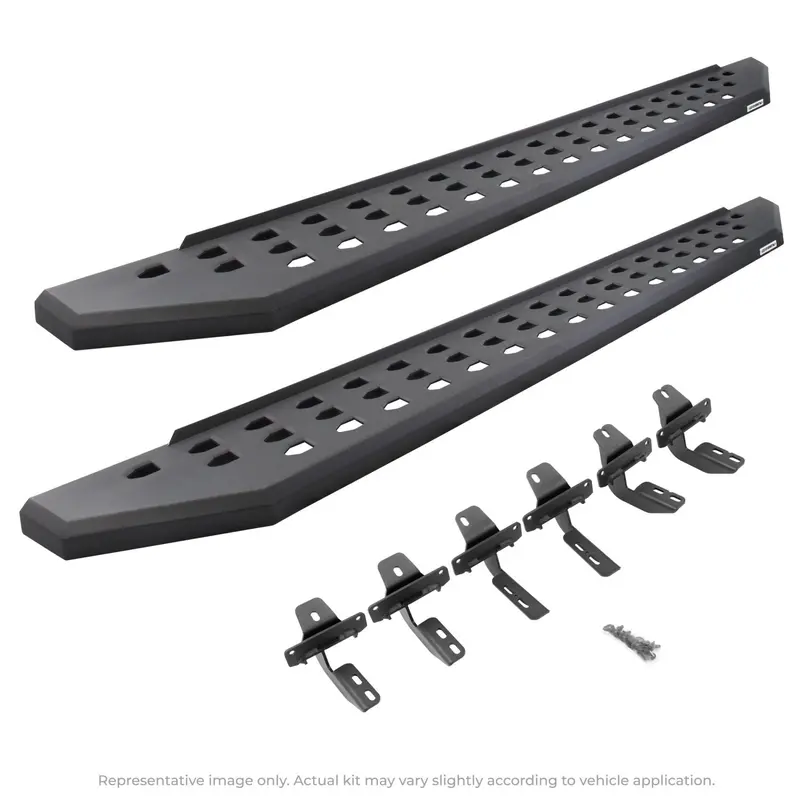 Go Rhino - 69443280Pc - Rb20 Running Boards With Mounting Brackets Kit - Textured Black 1