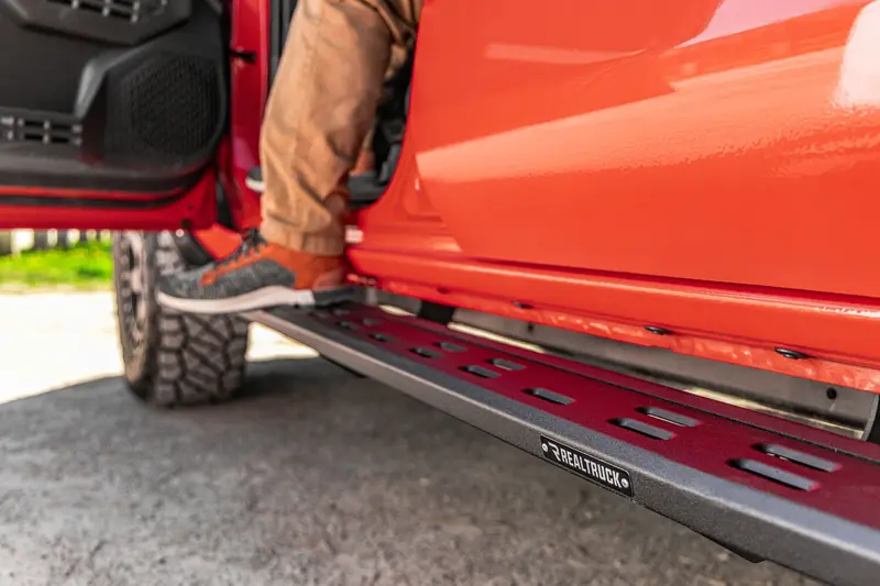 Go Rhino - 69443280St - Rb20 Slim Line Running Boards With Mounting Bracket Kit - Protective Bedliner Coating 2