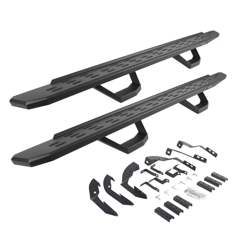 Go Rhino 6960428020Pc - Rb30 Running Boards With Mounting Brackets & 2 Pairs Of Drops Steps Kit - Textured Black 1
