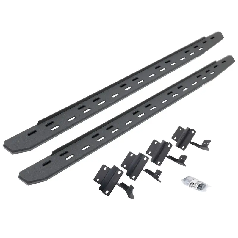 Go Rhino 69617780St - Rb30 Slim Line Running Boards With Mounting Bracket Kit - Protective Bedliner Coating 1