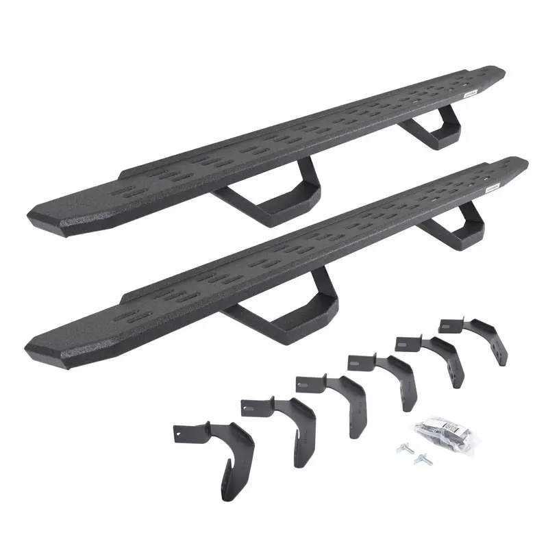 Go Rhino - 6963466820T-Rb30 Boards W/Brackets & 2 Pairs Of Drops Steps- Bedliner 1
