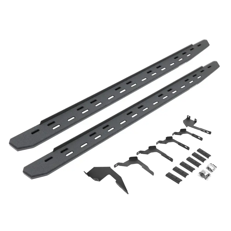 Go Rhino 69636880St - Rb30 Slim Line Running Boards With Mounting Bracket Kit - Protective Bedliner Coating 1