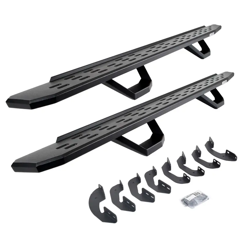 Go Rhino 6964397320Pc - Rb30 Running Boards With Brackets, 2 Pairs Drop Steps Kit - Textured Black 1