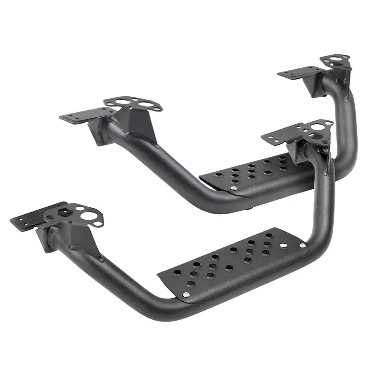 Go Rhino D6410000t - 4" Drop Steps For Dominator Xtreme D6, Pair - Textured Powder Coat - Textured Black 1