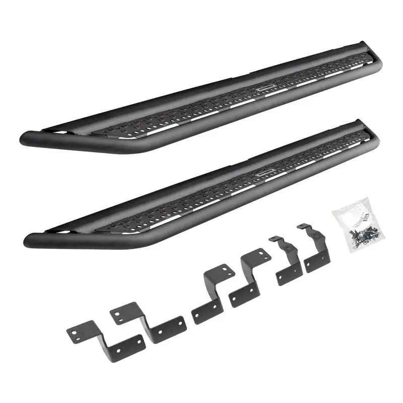 Go Rhino D64427t - Dominator Xtreme D6 Sidesteps W/ Bracket Kit - Textured Black 1