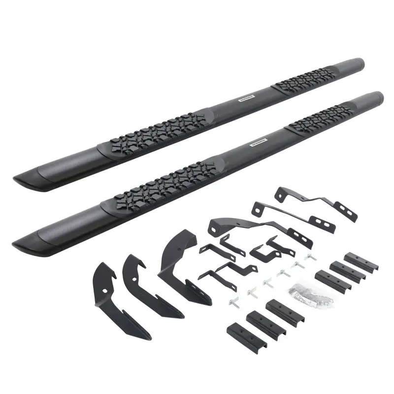 Go Rhino V3404280t - V3 Series Aluminum Side Steps With Mounting Brackets - Textured Black 1