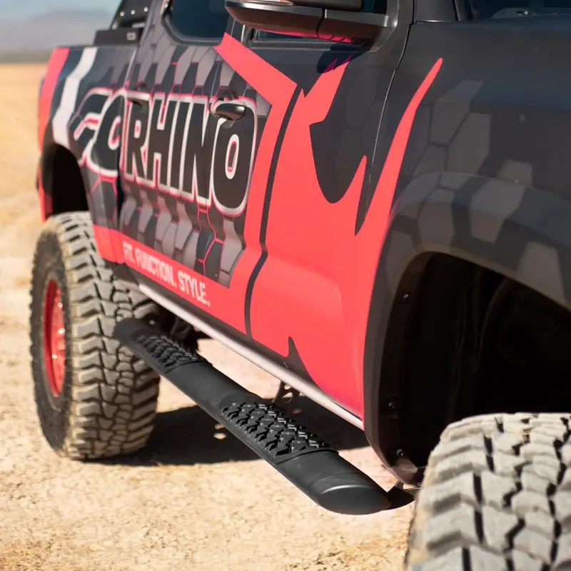 Go Rhino V3441580t - V3 Series Aluminum Side Steps With Mounting Brackets - Textured Black 2