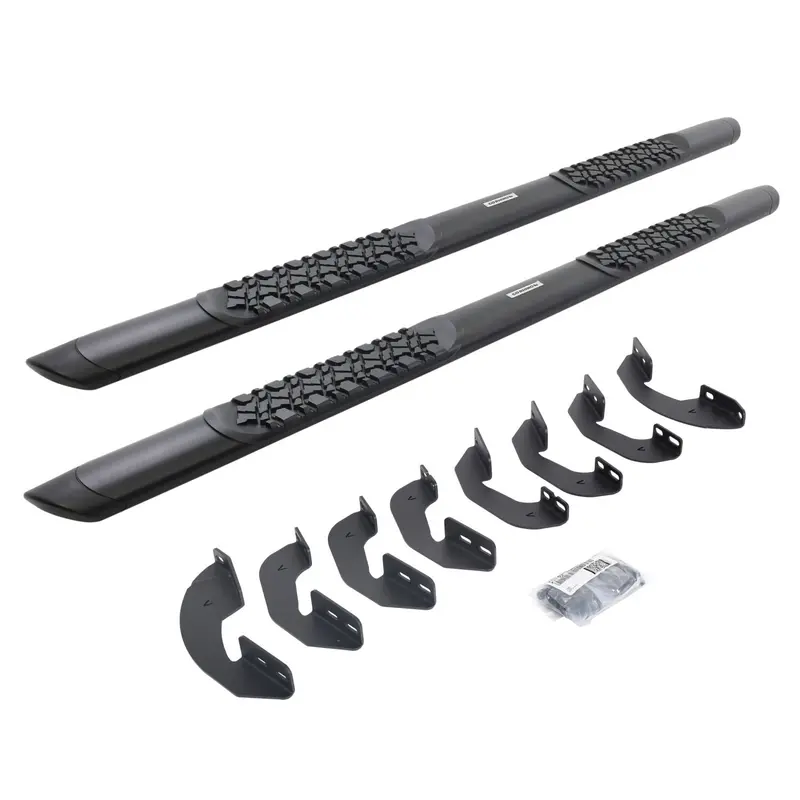 Go Rhino V3443580t - V3 Series Aluminum Side Steps With Mounting Brackets - Textured Black 1