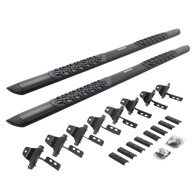 Go Rhino V3451687t - V3 Series Aluminum Side Steps With Mounting Brackets - Textured Black 1