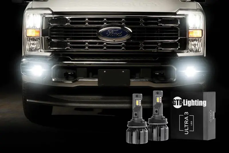 Gtr Lighting Ultra 3.0 H11 Led Fog Light Bulbs For 2023-2025 Ford Super Duty 6.7L 7.3L 2