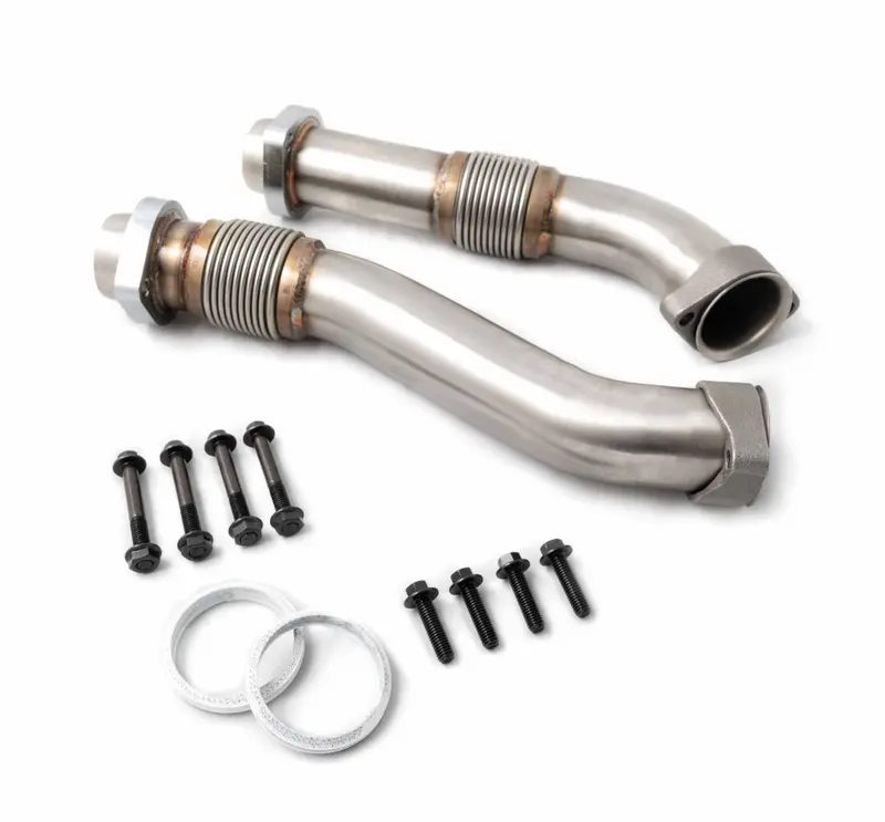 Heavy Duty Stainless Steel Bellowed Up Pipe Kit Early 1999 Ford 7.3L Powerstroke 1