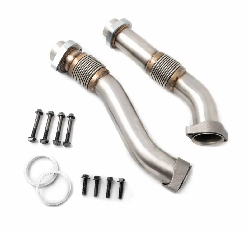 Heavy Duty Stainless Steel Bellowed Up Pipe Kit Early 1999 Ford 7.3L Powerstroke 2