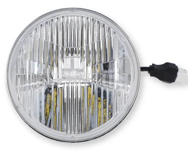 Holley Retrobright 3000K White High Beam Led 5.75" Round Head Light 1