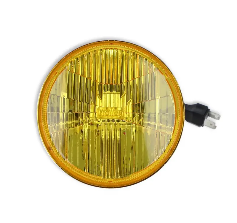Holley Retrobright 5700K Yellow High Beam Led 5.75" Round Head Light 1