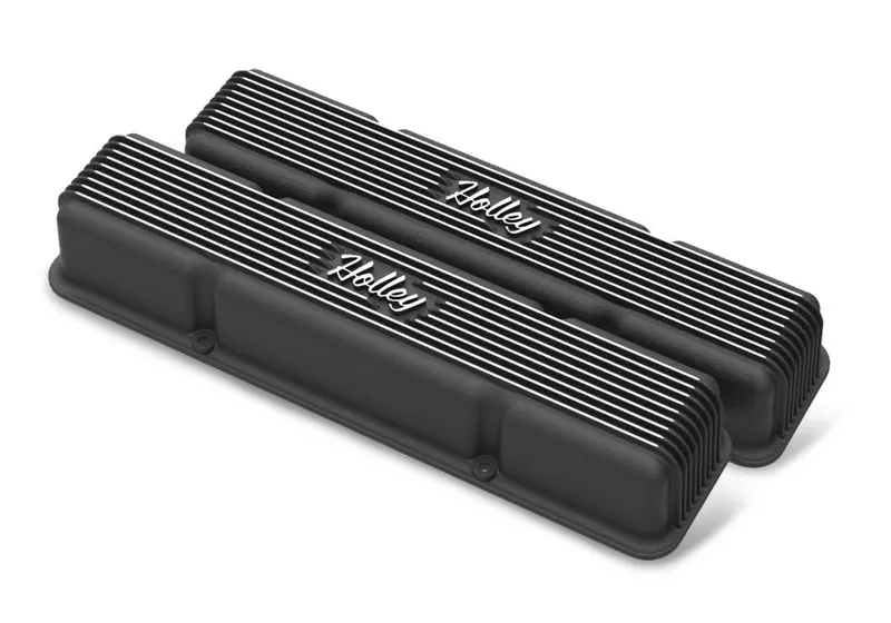 Holley Valve Covers- Vintage - Sbc For 58-86 Chevrolet/Gmc/Pontiac/Buick/Checker 1