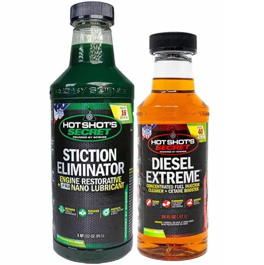 Hot Shot’S Secret Diesel Additive Bundle Stiction Eliminator 32Oz Diesel Extreme 16Oz 2-Pack 1