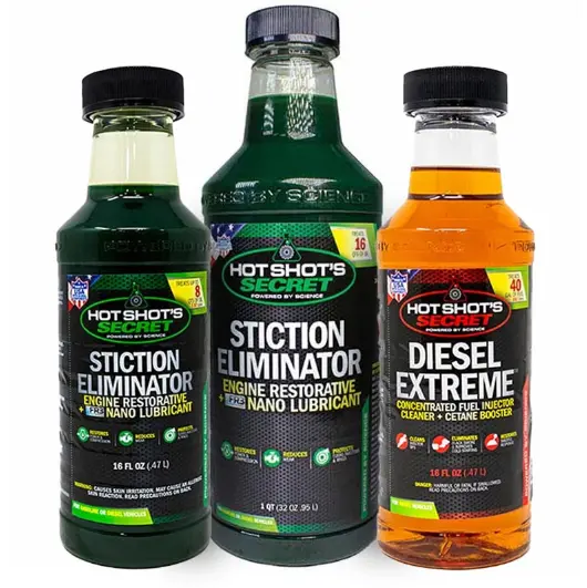 Hot Shot’S Secret Diesel Fuel & Oil Additive Bundle Stiction Eliminator 32Oz/16Oz & Diesel Extreme 16Oz 3-Pack 1