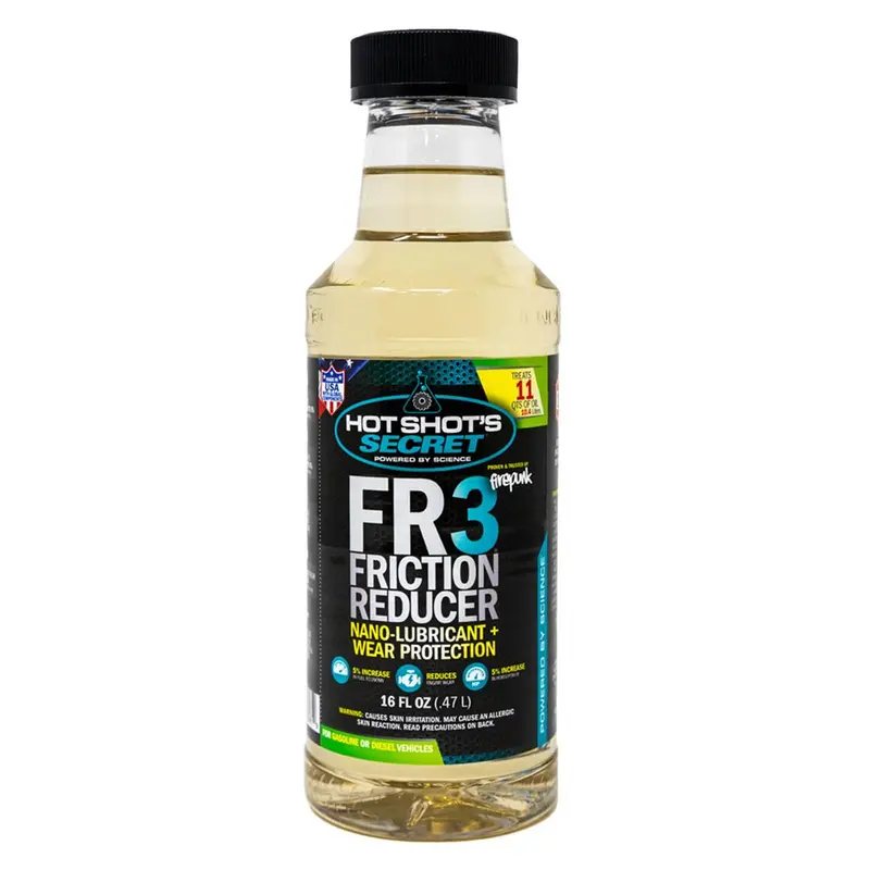 Hot Shot's Secret Fr3 Friction Reducer 16Oz Gas Diesel Engine Oil Additive 1