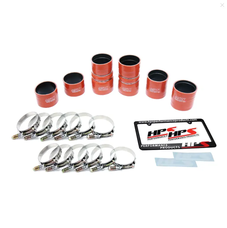 Hps High Temp Aramid Reinforced Silicone Intercooler Hose Boots Kit For 1999.5-2003 Ford 7.3L Powerstroke 1