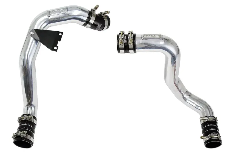 Hps Polished Hot & Cold Side Charge Pipe Kit W/ Black Boots For 2003-2007 Ford 6.0L Powerstroke 1
