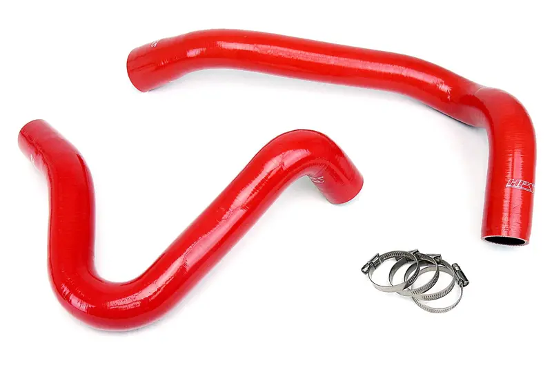 Hps Red Silicone Radiator Coolant Hose Kit For 1999-2001 Ford F250-550 7.3L Powerstroke 1