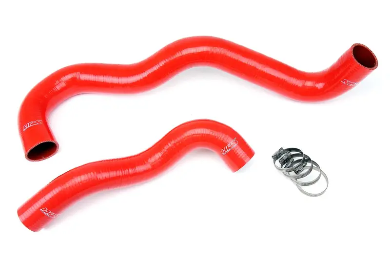 Hps Red Silicone Radiator Coolant Hose Kit For 2003-2007 Ford 6.0L Powerstroke 1