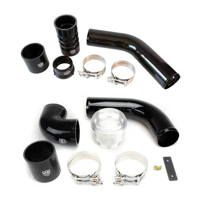 H&S Black Hot & Cold Side Intercooler Pipe Kit For 11-16 Ford 6.7L Powerstroke 1