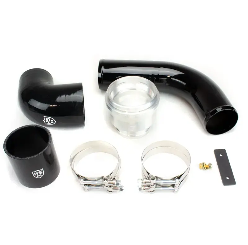 H&S Gloss Black Steel Cold Side Intercooler Pipe Upgrade Kit For 2017-2025 Ford 6.7L Powerstroke 1