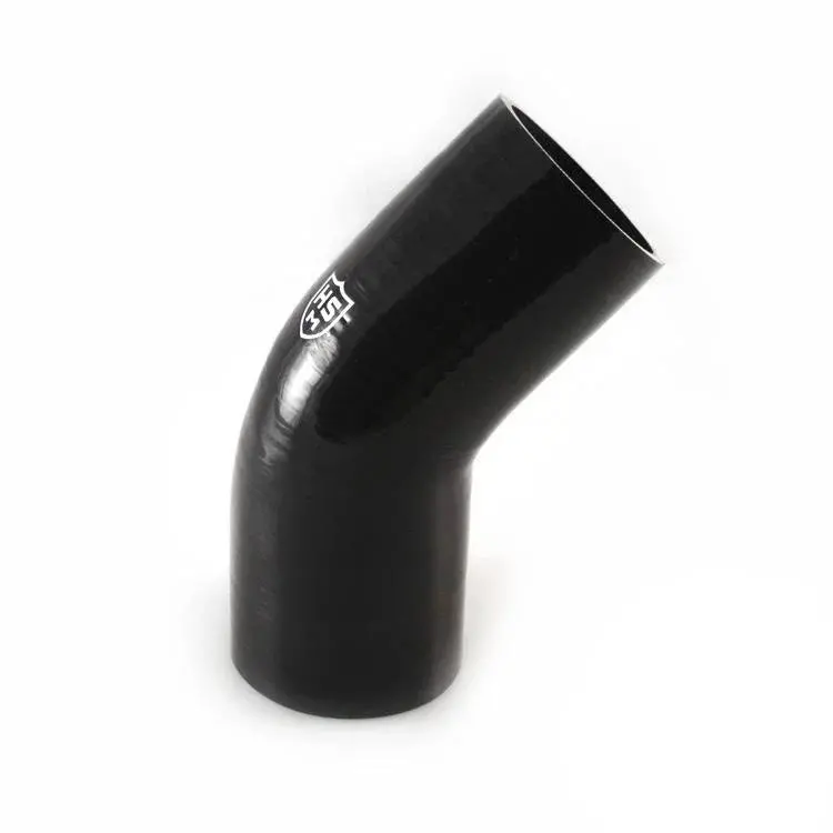 H&S Motorsports 3” X 2.75” Silicone 45° Elbow Hose (Black 5 Ply) Universal 1