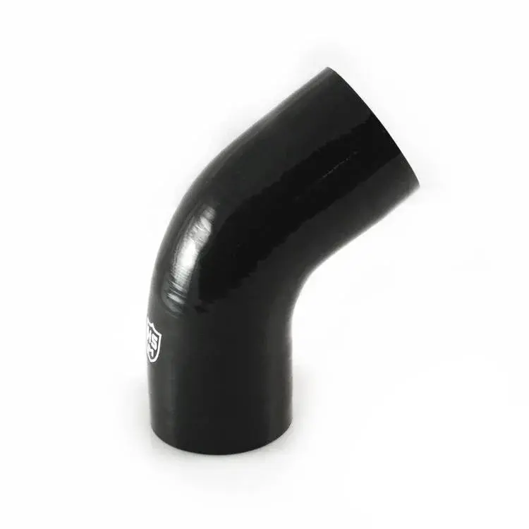H&S Motorsports 3” X 3” Silicone 60° Elbow Hose (Black 5 Ply) Universal 1