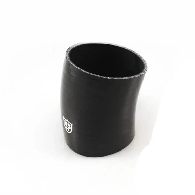 H&S Motorsports 4” X 4” Silicone 20° Elbow Hose (Black 5 Ply) Universal 1