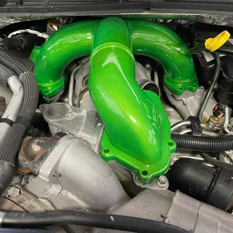 H&S Motorsports Green Intake Manifold Upgrade For 2011-2019 Ford 6.7L Powerstroke 1