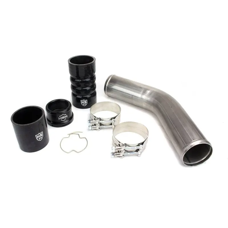 H&S Raw Hot Side Intercooler Pipe Kit For 2011-2025 Ford 6.7L Powerstroke 1