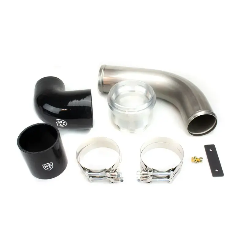 H&S Raw Steel Cold Side Intercooler Pipe Upgrade Kit For 2017-2025 Ford 6.7L Powerstroke 1