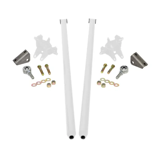 Hsp 58" Universal Bolt On Traction Bars For Inline Leaf Spring 4" Axle White 1