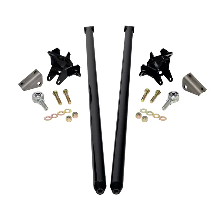 Hsp 70" Universal Bolt On Traction Bars For Inline Leaf Spring 4" Axle Ink Black 1