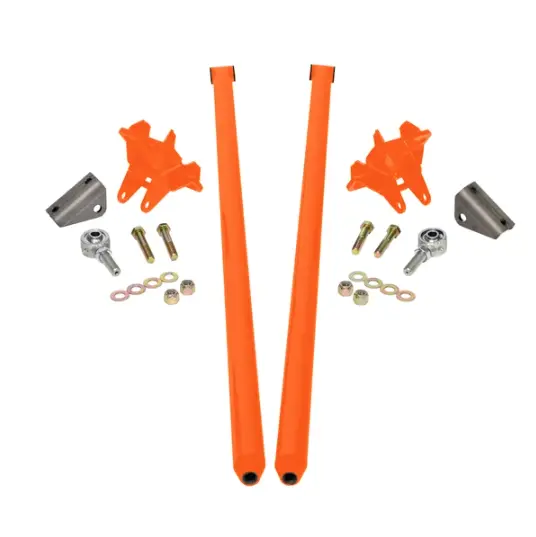 Hsp 70" Universal Bolt On Traction Bars For Inline Leaf Spring 4" Axle Orange 1