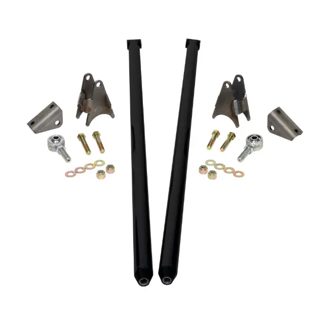 Hsp 70" Universal Bolt On Traction Bars For Offset Leaf Spring 4" Axle Black 1