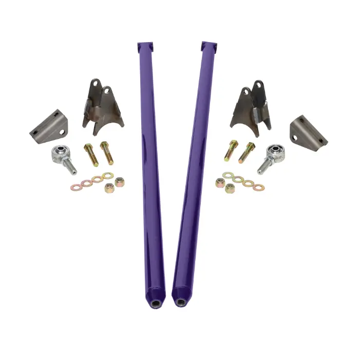 Hsp 70" Universal Bolt On Traction Bars For Offset Leaf Spring 4" Axle Purple 1