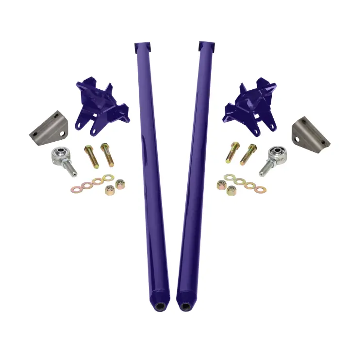 Hsp 75" Universal Bolt On Traction Bars For Inline Leaf Spring 4" Axle Purple 1