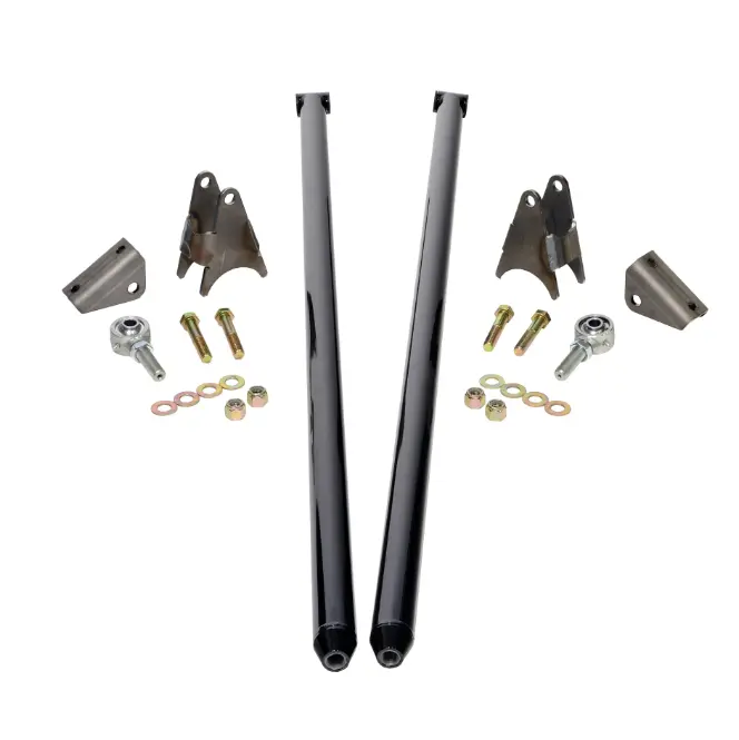 Hsp 75" Universal Bolt On Traction Bars For Offset Leaf Spring 4" Axle Ink Black 1