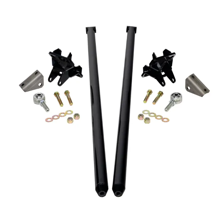 Hsp 80" Universal Bolt On Traction Bars For Inline Leaf Spring 4" Axle Black 1