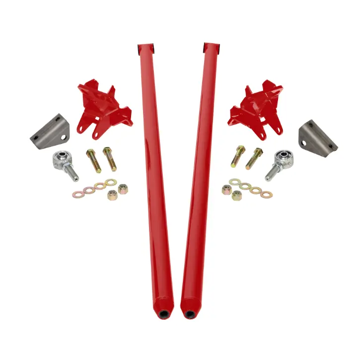 Hsp 80" Universal Bolt On Traction Bars For Inline Leaf Spring 4" Axle Cherry 1