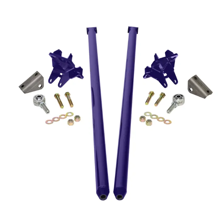 Hsp 80" Universal Bolt On Traction Bars For Inline Leaf Spring 4" Axle Purple 1