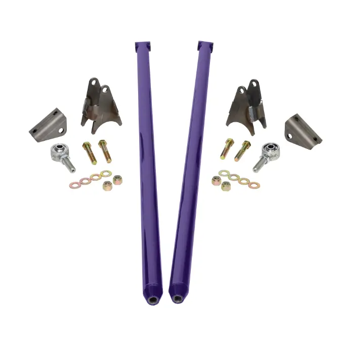 Hsp 80" Universal Bolt On Traction Bars For Offset Leaf Spring 4" Axle Purple 1
