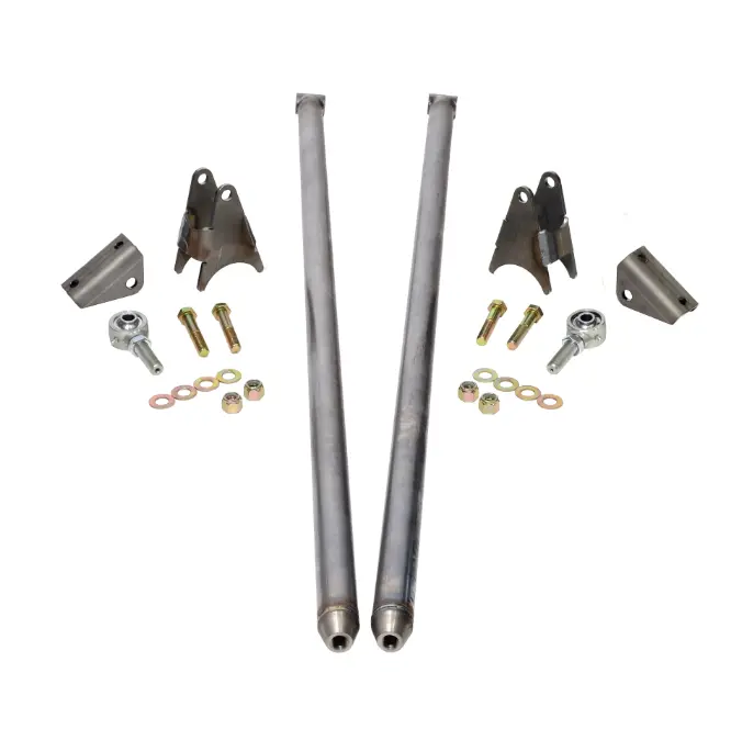 Hsp 80" Universal Bolt On Traction Bars For Offset Leaf Spring 4" Axle Raw 1