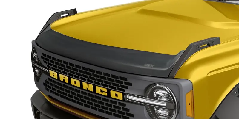 Husky Liners Aeroskin Hood Protector; Matte Black Low Profile 2021-2025 Ford Bronco 2877183 1