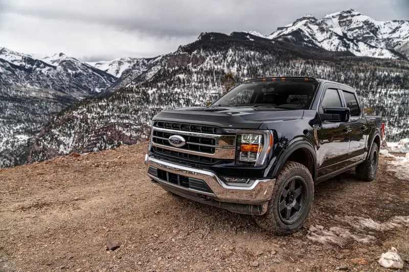 Husky Liners Aeroskin Ii Hood Protector; Matte Black Low Profile 2017-2022 Ford F-150 Raptor 2830127 2