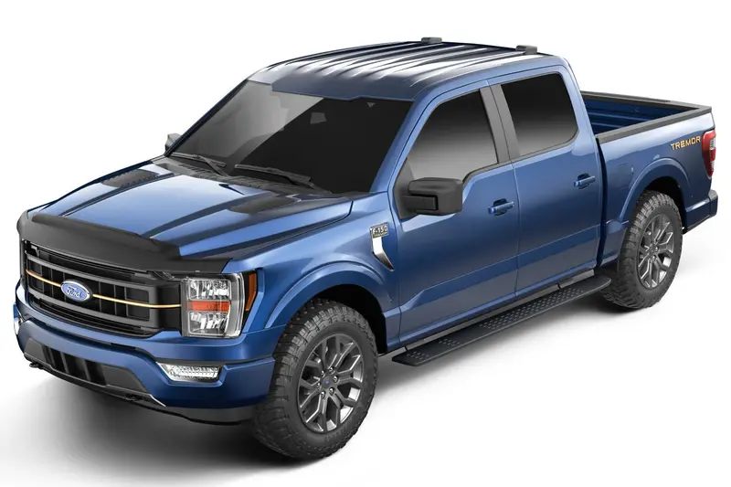 Husky Liners Aeroskin Ii Hood Protector; Matte Black Low Profile 2830229 2